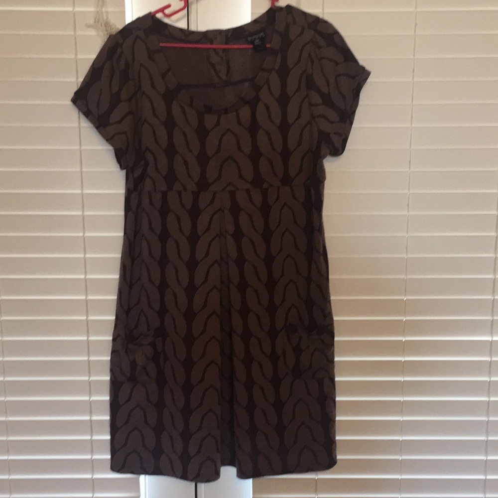 Brown link dress
